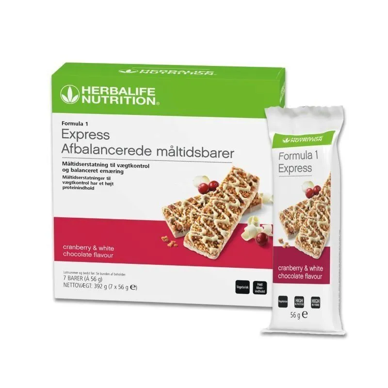 Formula 1 Express Balanced Meal Bars White Chocolate & Cranberry